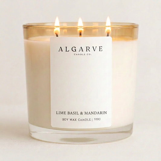 700g Soy Candle | Lime, Basil & Mandarin