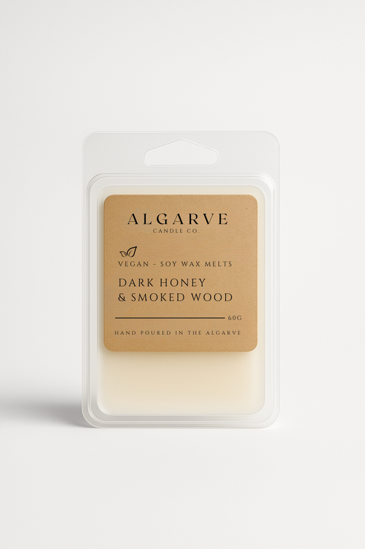 6 Cube - Soy Wax Melts | Dark Honey & Smoked Wood